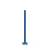 Potelet carrefour bleu gentiane sur platine