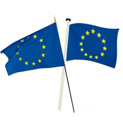 Drapeau européen de l'Union européenne de 1,5 x 0,9 m - Bleu avec