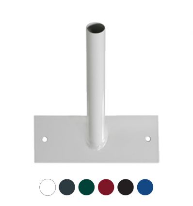Support mural drapeaux et mâts 1 place blanc