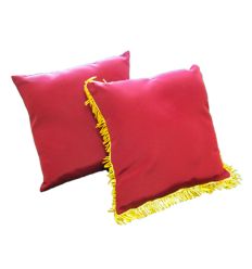coussin bordeaux