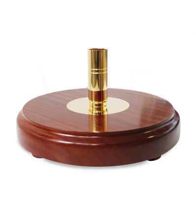 Socle en bois porte-drapeaux 1 place