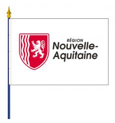 Drapeau Nouvelle-Aquitaine bâtiment public