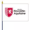 Drapeau Nouvelle-Aquitaine bâtiment public