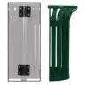 Fixation Poubelle Exterieur Demi-Tulipe 35 L mural vert mousse