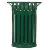 Poubelle Demi-Tulipe 35 L mural vert mousse