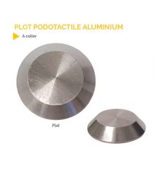 Clou Podotactile Plat en Inox à coller