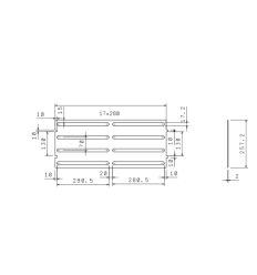 Gabarit de Pose pour Barrettes 17*280