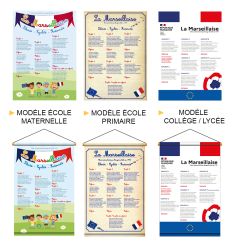 Affiche PVC et Kakémono La Marseillaise pour école