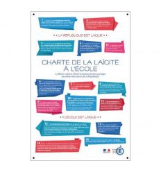 Affiche Charte de la Laïcité - Loi Peillon