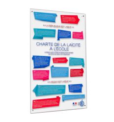 Affiche Charte de la Laïcité affiche plexiglass
