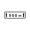 Photo : KM2 - Panonceau temporaire d'Étendue pour panneaux BK Acier sans pied sans rails - 700 x 200 mm - Classe 1 (T1)