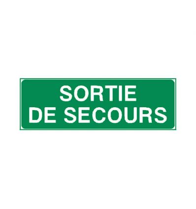 Panneau Sortie de secours Texte seul Sortie de secours