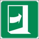 Photo : Panneau Porte qui s'ouvre en poussant sur le côté droit - E023 Autocollant - 150 x 150 mm