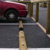 Butée de Parking en bois 1/2 rondin parking