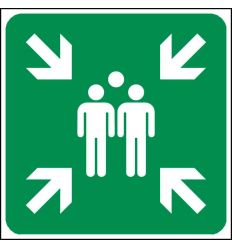 Panneau Point de Rassemblement sans texte