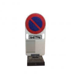Balise mobile B6A1 interdiction de stationner avec picto fourrière