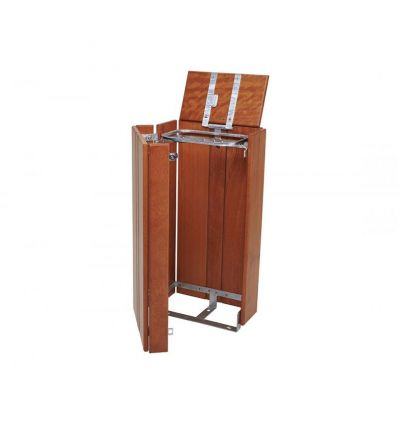 Poubelle de propreté en bois 100 Litres