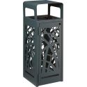 Photo : Poubelle Extérieure Design en Acier Gris anthracite RAL 7016 - Standard - Sans