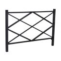 Photo : Barrière de ville losange L.1500 mm Noir foncé RAL 9005 - À sceller