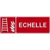 Panneau avec pictogramme Échelle d’incendie et texte