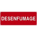 Photo : Panneau Désenfumage Désenfumage - Autocollant - 150 x 50 mm