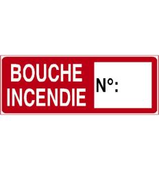 Panneau Bouche incendie ave numéro