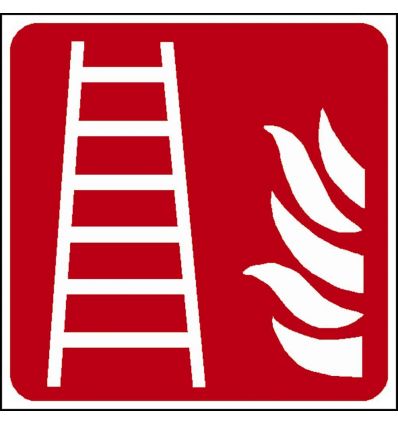 Panneau Échelle d’incendie avec pictogramme ISO