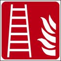 Photo : Panneau Échelle d’incendie - F003 Autocollant - 150 x 150 mm