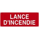 Photo : Panneau Lance d’incendie Autocollant - 150 x 50 mm