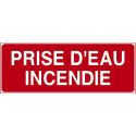 Photo : Panneau Prise d’eau incendie Autocollant - 150 x 50 mm