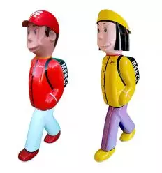Totem école personnage de signalisation