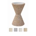 Photo : Cendrier sur pied en béton Gravillons lavés beige 4/10 - Sablier - Sans