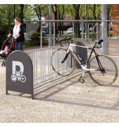 Parking à vélo 16 places sur platines en acier