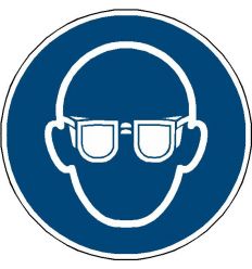 Pictogramme lunettes de protection obligatoires