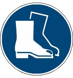 Pictogramme chaussures de sécurité obligatoires