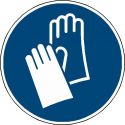 Pictogramme gants de protection obligatoires ISO 7010