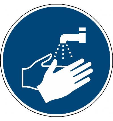 Panneau Obligation de se laver les mains
