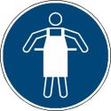Photo : Pictogramme Tablier de protection obligatoire - M026 Autocollant - ⌀ 100 mm