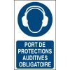 Panneau Protection auditive Obligatoire format vertical
