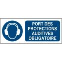 Photo : Panneau Protection auditive Obligatoire Autocollant - 150 x 60 mm