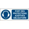 Panneau Protection auditive Obligatoire format horizontal