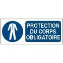 Photo : Panneau Port de vêtement de protection obligatoire Autocollant - 150 x 60 mm
