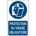 Photo : Panneau Port de la visière obligatoire Autocollant - 90 x 150 mm