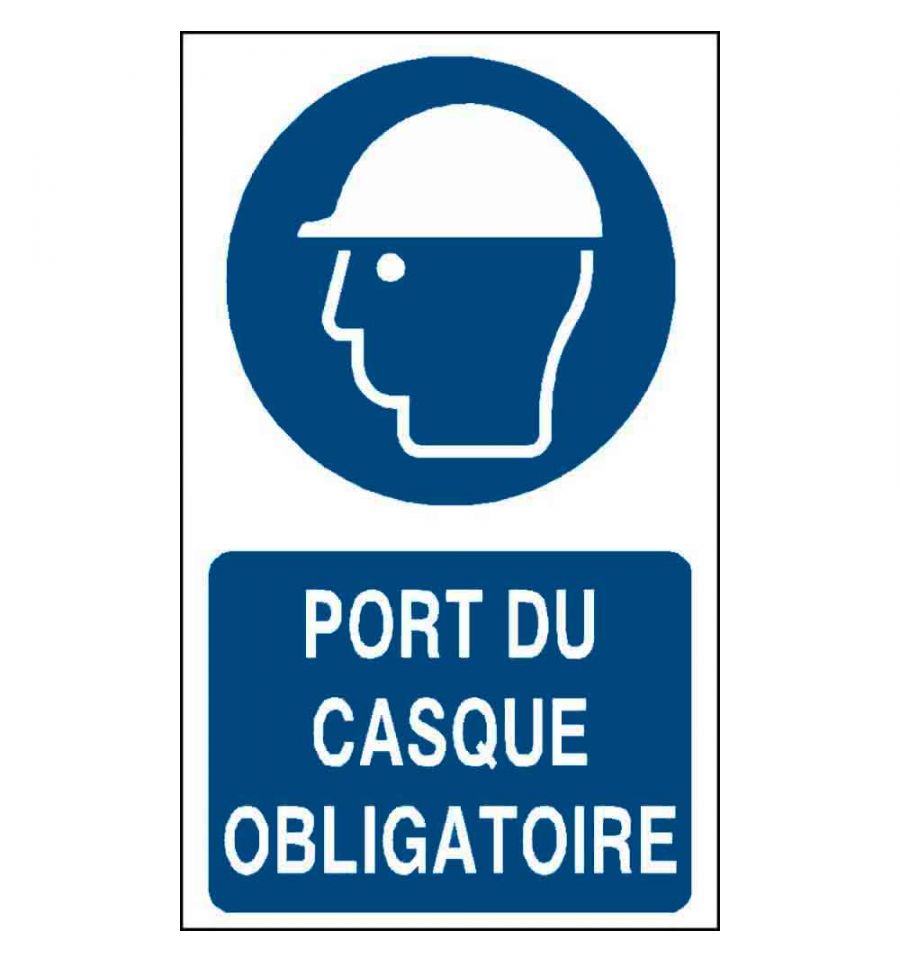 Panneau Port du casque obligatoire