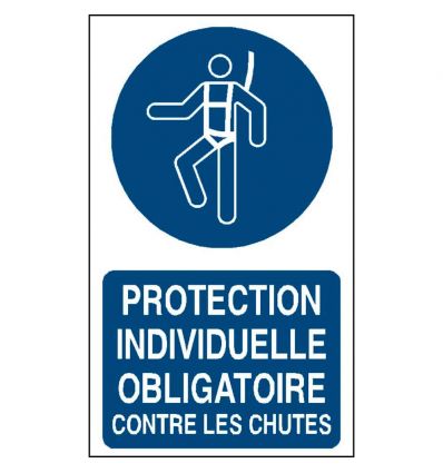 Panneau Port du harnais obligatoire format vertical