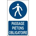 Panneau Passage piéton obligatoire
