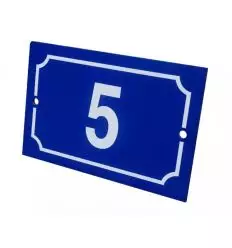 Plaque de numéro de rue en aluminium