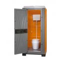 Toilette autonome avec reservoir amovible orange
