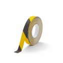 Photo : Bande adhésive antidérapante repositionnable Jaune / Noir - 25 mm x 18,3 m