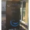 Totem publicitaire extérieur monobloc plat
